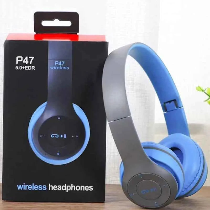 Stereo P47 Headset 5.0 Bluetooth Headset Folding Series Wireless Sports Game Headset for iPhone XiaoMi