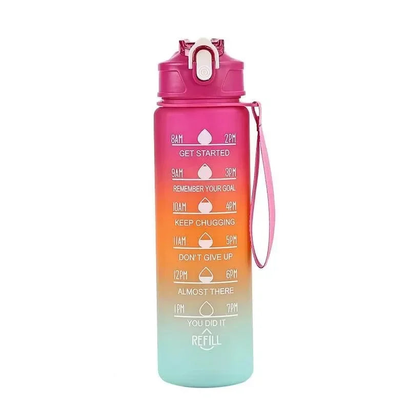 750ml Large Capacity Leak Proof Sports Water Bottle Portable Handle for Outdoor Activities