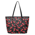 Cute Cherry Strawberry Lemon Print Casual Tote Bag Large Capacity Shopping Bag Aesthetic Handbag Grocery Bag for Women