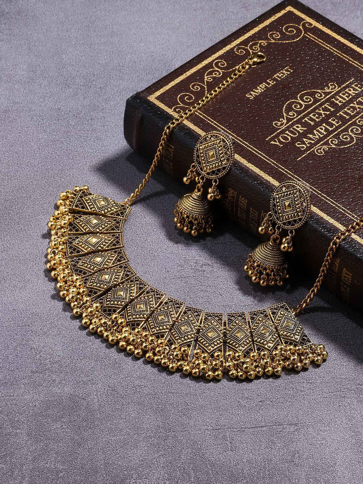 Personalized Retro Minority Ethnic Style Bohemian Water Ripple Necklace And Earrings Suite Ladies