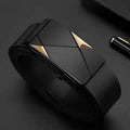 Stylish Men's PU Leather Belt - Fashion Belts for Daily Life, Leisure, Party, Festival, Work, and Business Automatic Buckle