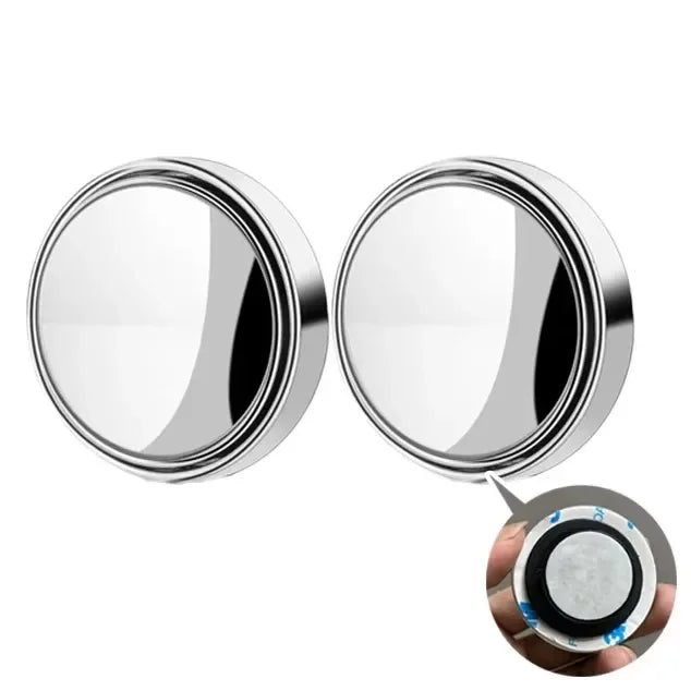 Car Blind Spot Mirror Mounted No Border Small Circular Rearview Mirror High-definition Blind Spot Auxiliary Observation Mirrors