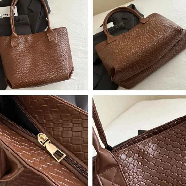 New Luxury Women's Tote Bags Large Capacity Crocodile Pattern Handbags Daily Commuting Shoulder Bag