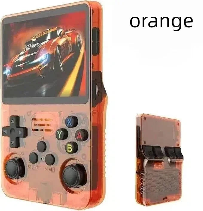 Portable R36S Handheld Game Player 3.5 Inch IPS Display 128GB Linux System Preloaded Retro Games Pocket Console