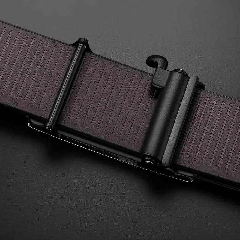 Stylish Men's PU Leather Belt - Fashion Belts for Daily Life, Leisure, Party, Festival, Work, and Business Automatic Buckle