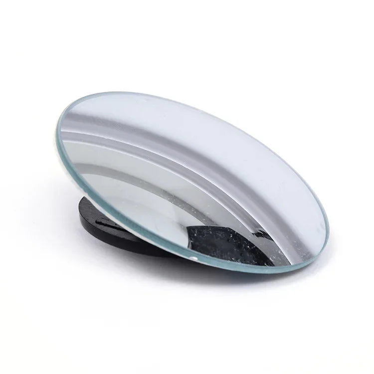 2pcs convex mounted auxiliary rear-view mirror 360 degree rotation wide-angle round frame blind spot accessory
