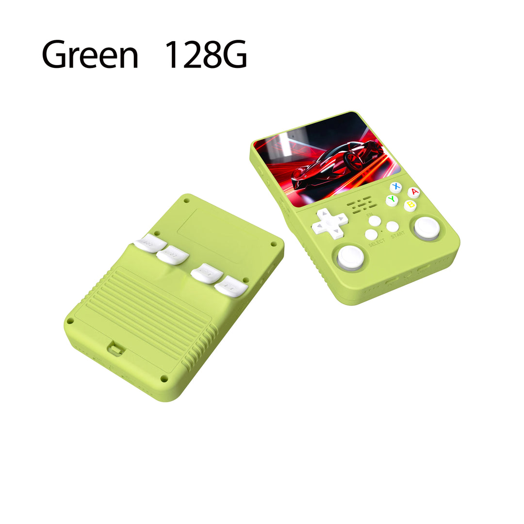 Portable R36S Handheld Game Player 3.5 Inch IPS Display 128GB Linux System Preloaded Retro Games Pocket Console