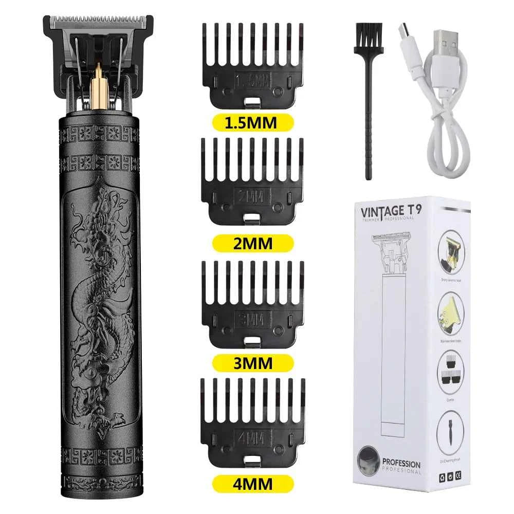 Retro T9 Original Haircutting Machine Set Jackets Trimmer Men's Electric Shaver Male Lence Pro Barber Shaver for Sensitive Areas