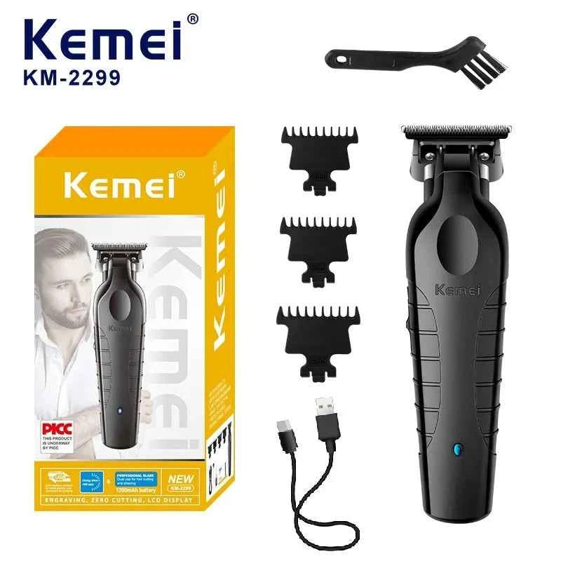 Kemei KM-2299 USB Fast Charging Clippers Barber Machine 1200MA Rechargeable Cordless Hair Trimmer Kemei Electric Hair Clipper