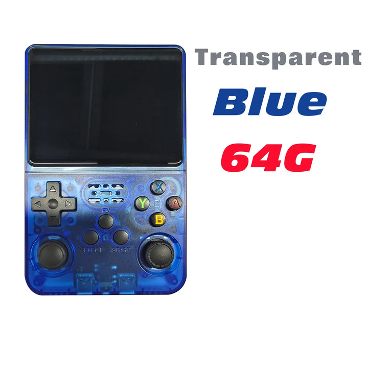 Portable R36S Handheld Game Player 3.5 Inch IPS Display 128GB Linux System Preloaded Retro Games Pocket Console