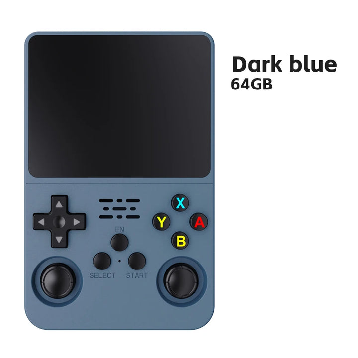 Portable R36S Handheld Game Player 3.5 Inch IPS Display 128GB Linux System Preloaded Retro Games Pocket Console