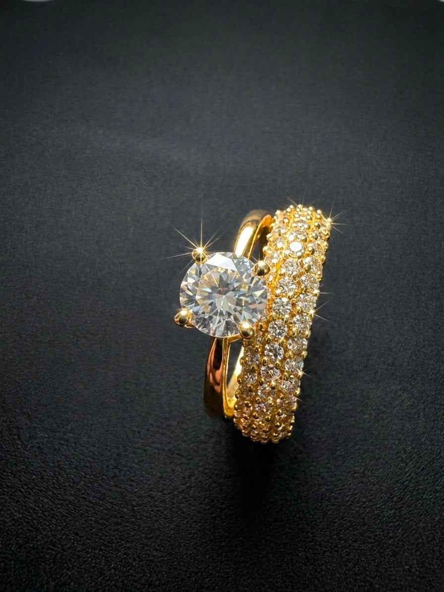 Women zircon ring