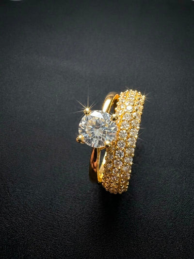 Women zircon ring