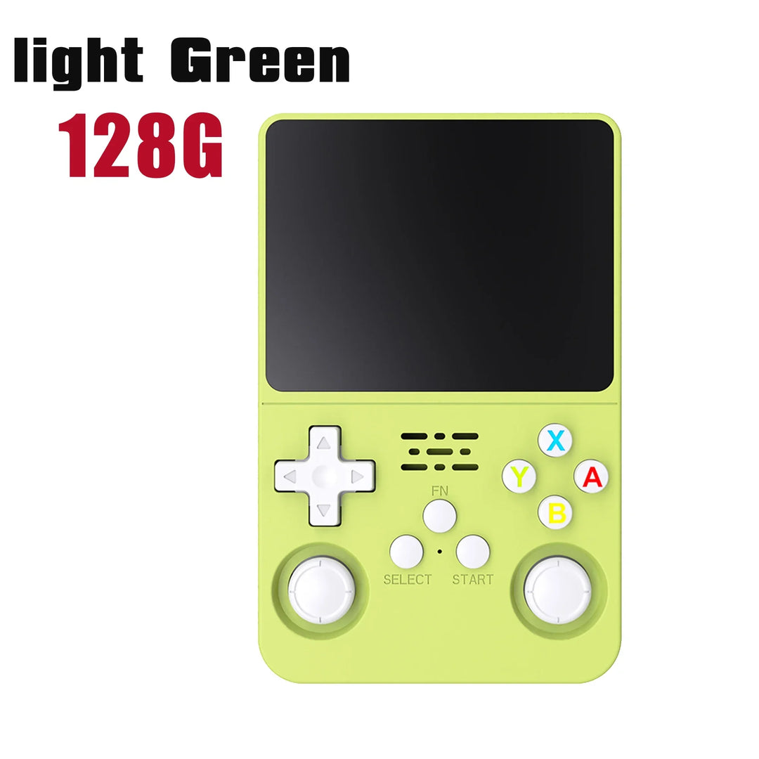 Portable R36S Handheld Game Player 3.5 Inch IPS Display 128GB Linux System Preloaded Retro Games Pocket Console