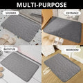 1PC Memory Foam Velvet Carpet Embossed Non-Slip Mat for Bathroom Living Room Cobblestone Floor Home Decorative Rug