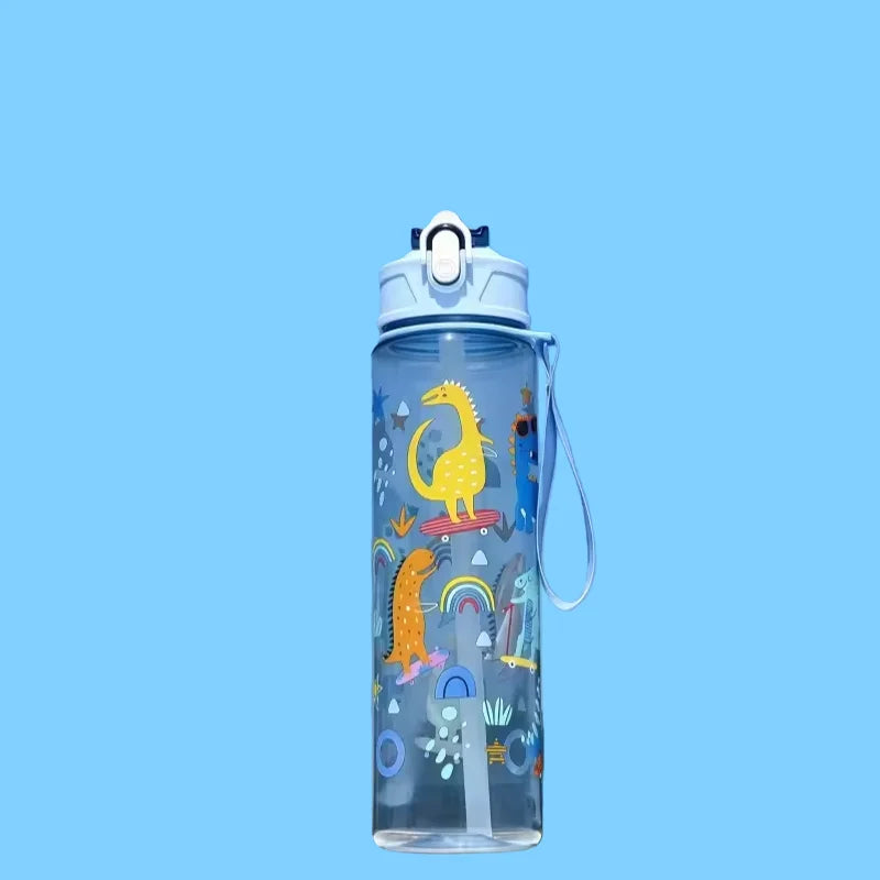 750ml Large Capacity Leak Proof Sports Water Bottle Portable Handle for Outdoor Activities